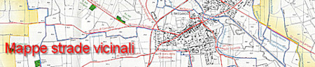 Stralcio di un mappa topografica